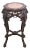 Chinese Hardwood and Marble Pedestal Table For Sale