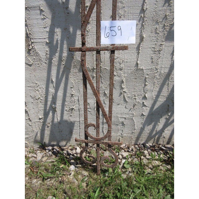 Victorian Antique Victorian Iron Architectural Salvage Door For Sale - Image 3 of 5