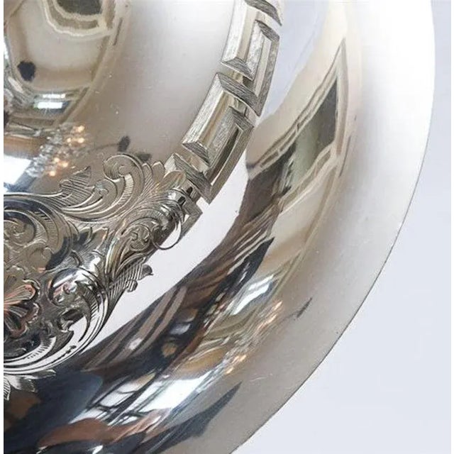 19th Century Antique English Silver Plated Warming Supper Dish by Henry Wilkinson & Co. For Sale - Image 4 of 11