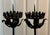 Mid 20th Century Spanish Forged Iron Floor Candlesticks, Torchieres 5 Ft Tall - Pair For Sale - Image 12 of 16