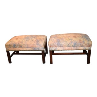 Vintage Traditional Style Benches - a Pair For Sale