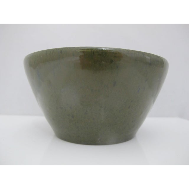 Early 21st Century Kenneth George Cole Pottery Sanford Nc Organic Earthy Green & Blue Bowl For Sale - Image 5 of 9