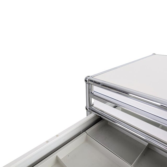 Metal Rolling Container Office Cabinet from USM Haller For Sale - Image 7 of 8
