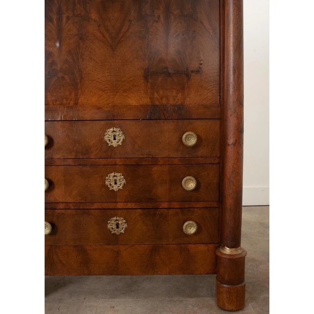 Wood 19th Century French Empire Secrétaire á Abattant For Sale - Image 7 of 12