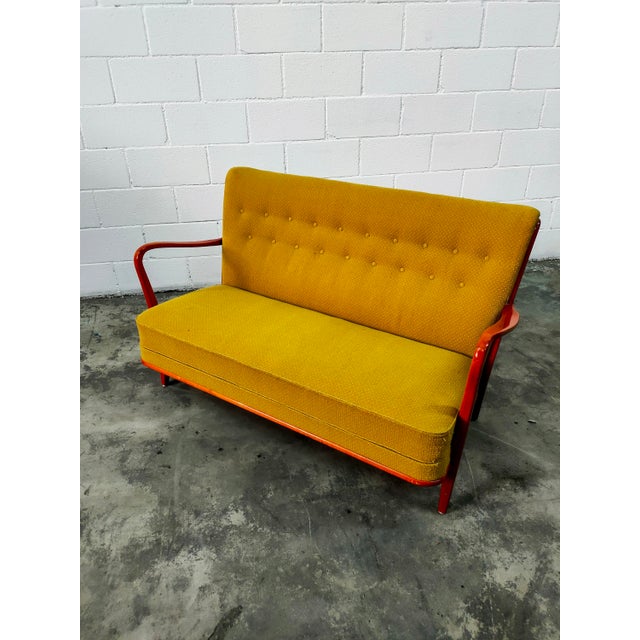 Vintage Nordic Sofa in Mustard, 1970 For Sale - Image 4 of 8