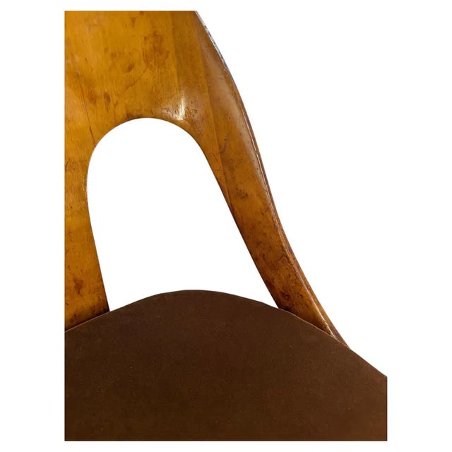 English Regency Wood Spoon Back Chair in the Style of Michael Taylor for Baker For Sale - Image 12 of 15