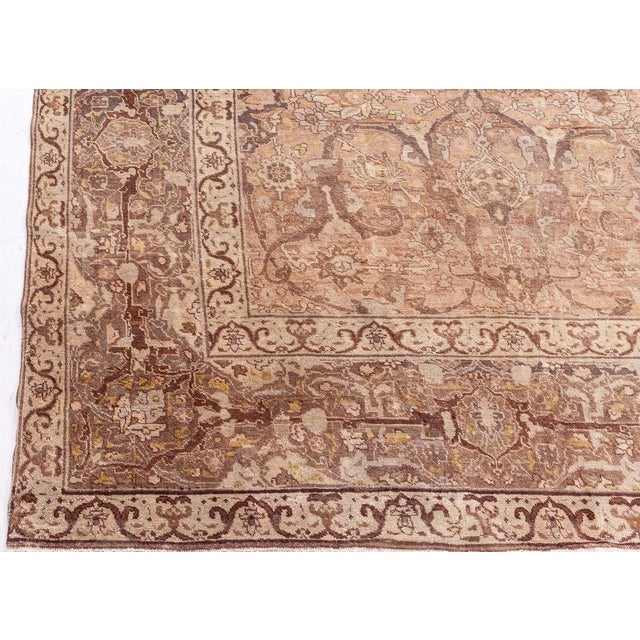 Authentic 19th Century Persian Tabriz Carpet For Sale - Image 12 of 12