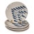 Vintage Ceramicheitalia 8" Salad Plates, School of Blue Fish Design-Set of 4 For Sale