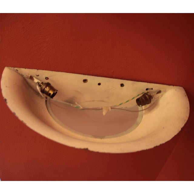 Gold Vintage Art Deco French Wall Lights, 1940s, Set of 2 For Sale - Image 8 of 9