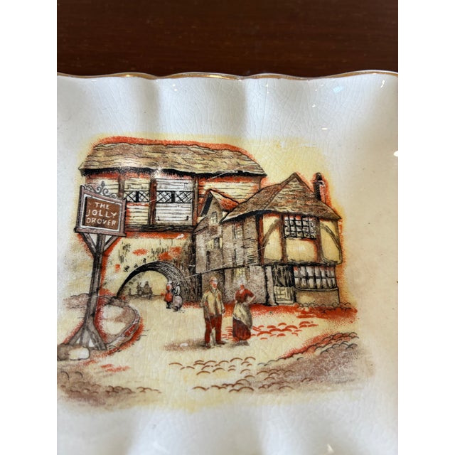 Vintage Sandland Ware "The Jolly Drover" English Pub Scene Soap Dish For Sale - Image 13 of 13