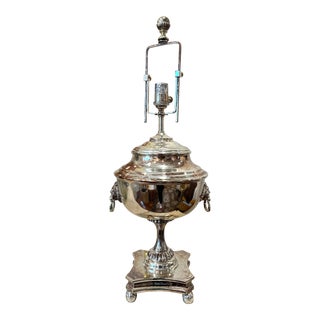 Ralph Lauren Silver Samovar Lamp For Sale