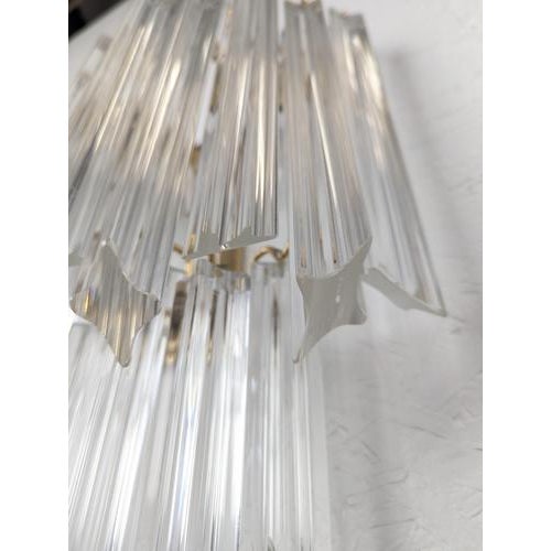 Brass and Murano Glass Wall Lamp by Venini by Novaresi For Sale - Image 5 of 7