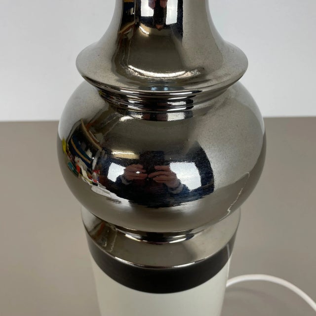 White Large Swedish Ceramic Table Light by Bitossi for Bergboms, 1960s For Sale - Image 8 of 18