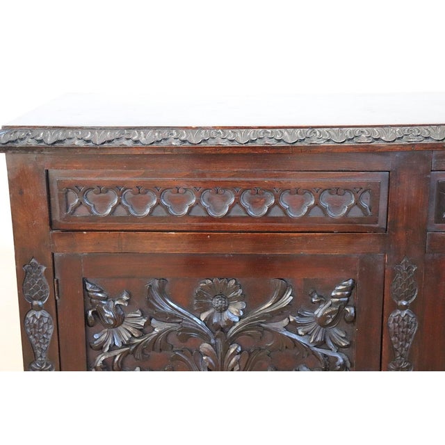 1920s Sideboard in Carved Beech, Early 20th Century For Sale - Image 5 of 16