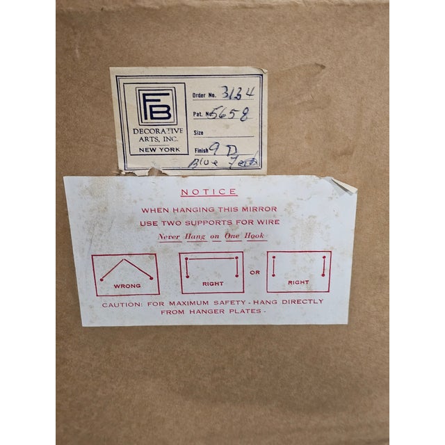 Late 20th Century Friedman Brothers Eagle Mirror Williamsburg Style Gold Gilt Frame For Sale - Image 15 of 16