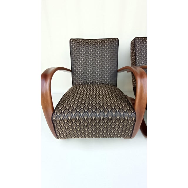 H-269 Lounge Chairs attributed to Jindrich Halabala for Up Zavody, 1930s, Set of 2 For Sale - Image 9 of 16