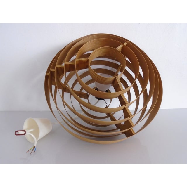 Wooden Lamella Ceiling Lamp by Hans-Agne Jakobsson for Ab Markaryd, Sweden, 1960s For Sale - Image 14 of 15