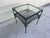 Metal Vintage Woodard Orleans Wrought Iron Glass Top Coffee Table and End Table, a Set of 2 For Sale - Image 7 of 11