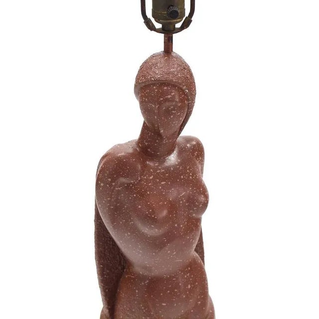 Mid 20th Century Vintage Mid Century Nude Sculpture Table Lamp For Sale - Image 5 of 9