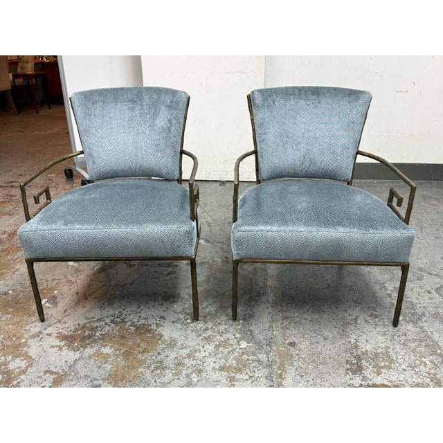 Design Plus Gallery presents a Pair of Skylar Lounge Chairs from Bernhardt Interiors. The two chairs draws clear...