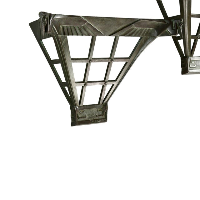 Art Deco Pelican Wall Sconces by Max Le Verrier, France, 1930, Set of 2 For Sale - Image 3 of 12