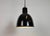 Vintage Industrial Black Enamel Ceiling Lamp, 1950s For Sale - Image 9 of 15
