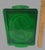 Mid 20th Century Vintage Art-Deco Emerald Green Glass Vanity or Hors D Oeuvre Tray For Sale - Image 5 of 7