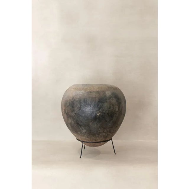 Rustic Vintage Nupe Pot For Sale - Image 3 of 6