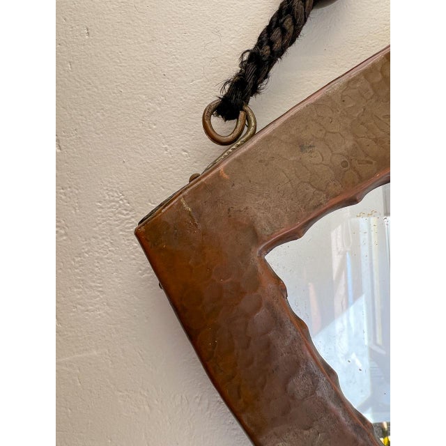 Arts & Crafts Dutch Hammered Copper Wall Mirror, 1910s For Sale - Image 14 of 18