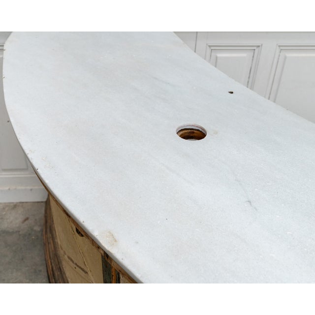Antique Italian Counter with Marble Top, 19th Century For Sale - Image 12 of 18