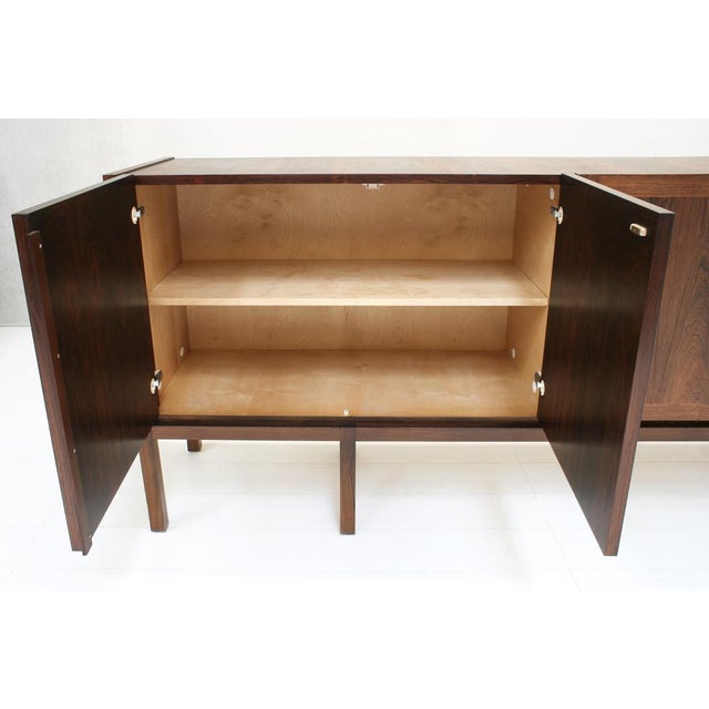 Symmetric Sideboard in Dark Walnut attributed to Royal Board, Sweden, 1961 For Sale - Image 4 of 18