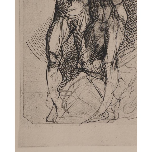After Auguste Rodin, Nude, Dante, The Terror, Engraving For Sale - Image 5 of 7