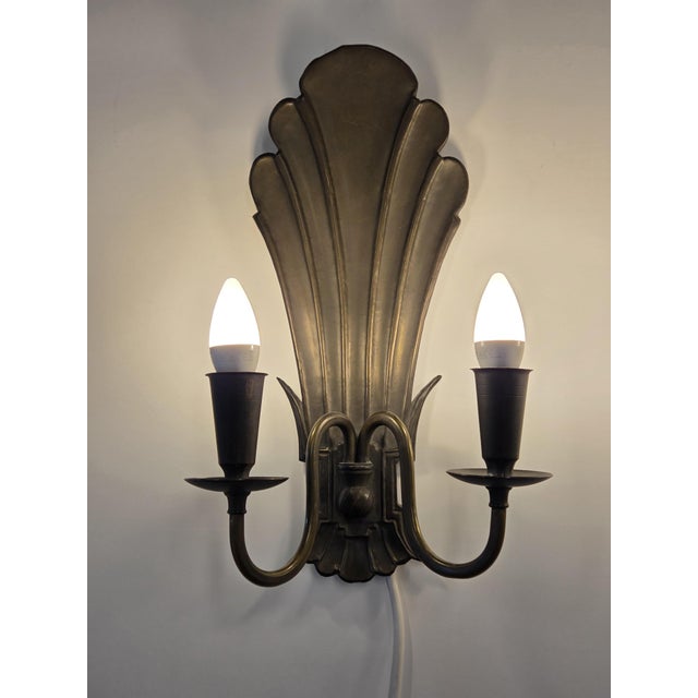 Model 7004 Wall Lamps from Paavo Tynell, 1930s, Set of 2 For Sale - Image 3 of 11