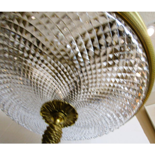Vintage Sherle Wagner Empire Style Bronze and Cut Crystal Chandelier For Sale - Image 11 of 11
