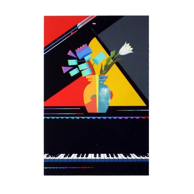Metamorphic Flowers Milton Glaser 1990 Screenprint on Arches, signed and numbered in pencil Edition: 375 36 x 26 in....