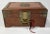 Vintage Asian Wood and Brass Jewelry Box With Traditional Bar Lock For Sale - Image 11 of 11