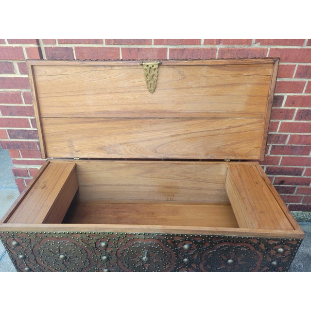 Vintage Zanzibar Trade Chest For Sale In Dallas - Image 6 of 12