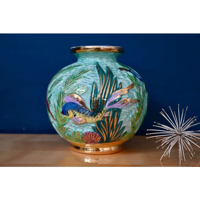 Vintage Ball Vase by Lamarche Monaco, 1960s For Sale - Image 14 of 14