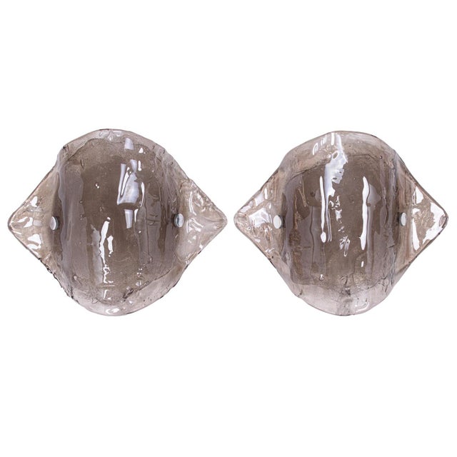 Large Smoked Murano Glass Wall Lights from Kalmar, 1960s, Set of 2 For Sale - Image 10 of 13