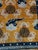 Pumpkin 1960s Orange Cloud Bands Symbols Antique Chinese Peking Rug 7'2" X 10'4" Knotted Wool Carpet For Sale - Image 8 of 10