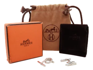 Vintage Hermes Sterling Silver Figural Snaffle Bit Equestrian Cufflinks