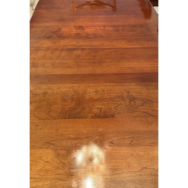 Pennsylvania House Traditional Cherry Dining Set For Sale - Image 4 of 17