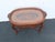 Heavy Hand Carved Cameo Coffee Table With Glass Top Serving Tray 6644 For Sale - Image 9 of 17