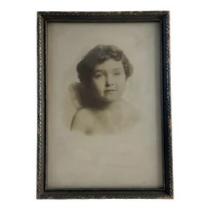 Late 19th Century Portrait of a Child Photograph, Framed