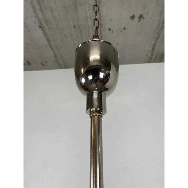 Large Bauhaus Chandelier and Wall Lamps, 1940s, Set of 3 For Sale - Image 7 of 15