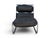Black Italian Living Room Chair in Black Leather and Tubular Steel, 1970s For Sale - Image 8 of 8