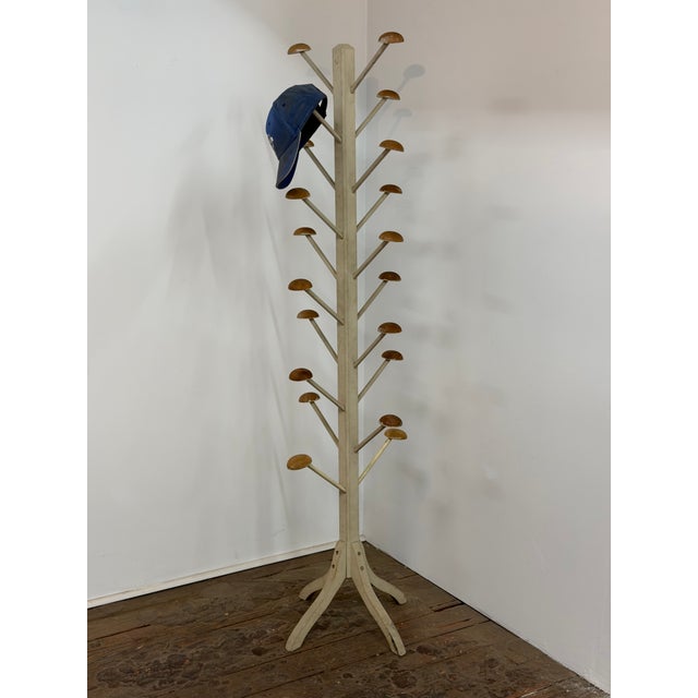 Antique Painted Pine Millner's Hat Rack For Sale - Image 4 of 12