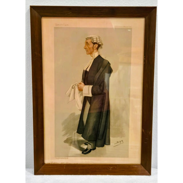 Victorian Vanity Fair Barrister Prints: "Mr. Attorney" & "His Father Invented Pickwick" by Spy For Sale - Image 3 of 12