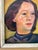 Vintage Original Oil Portrait on Canvas For Sale - Image 9 of 12