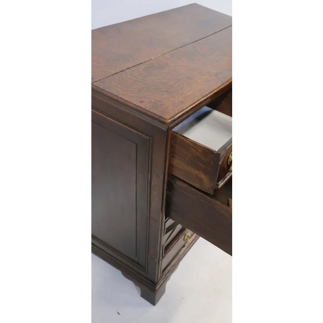 18th Century Early 18th Century English Oak Jacobean-Style Chest of Drawers For Sale - Image 5 of 8